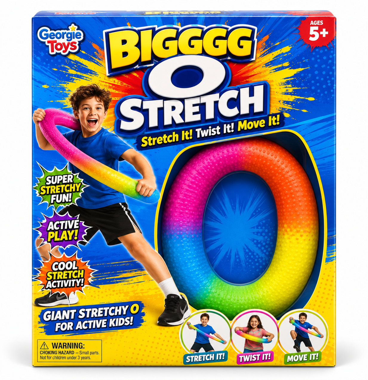 Bigggg O Stretch toy packaging concept