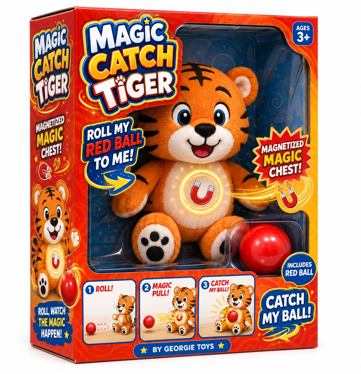 Magic Catch Tiger magnetic catch toy front package