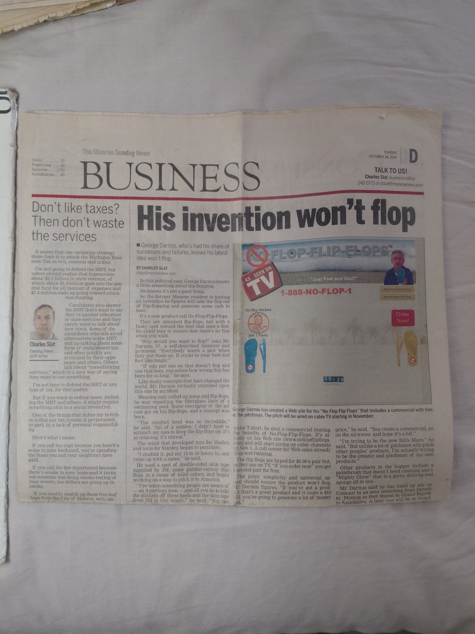 His invention won’t flop